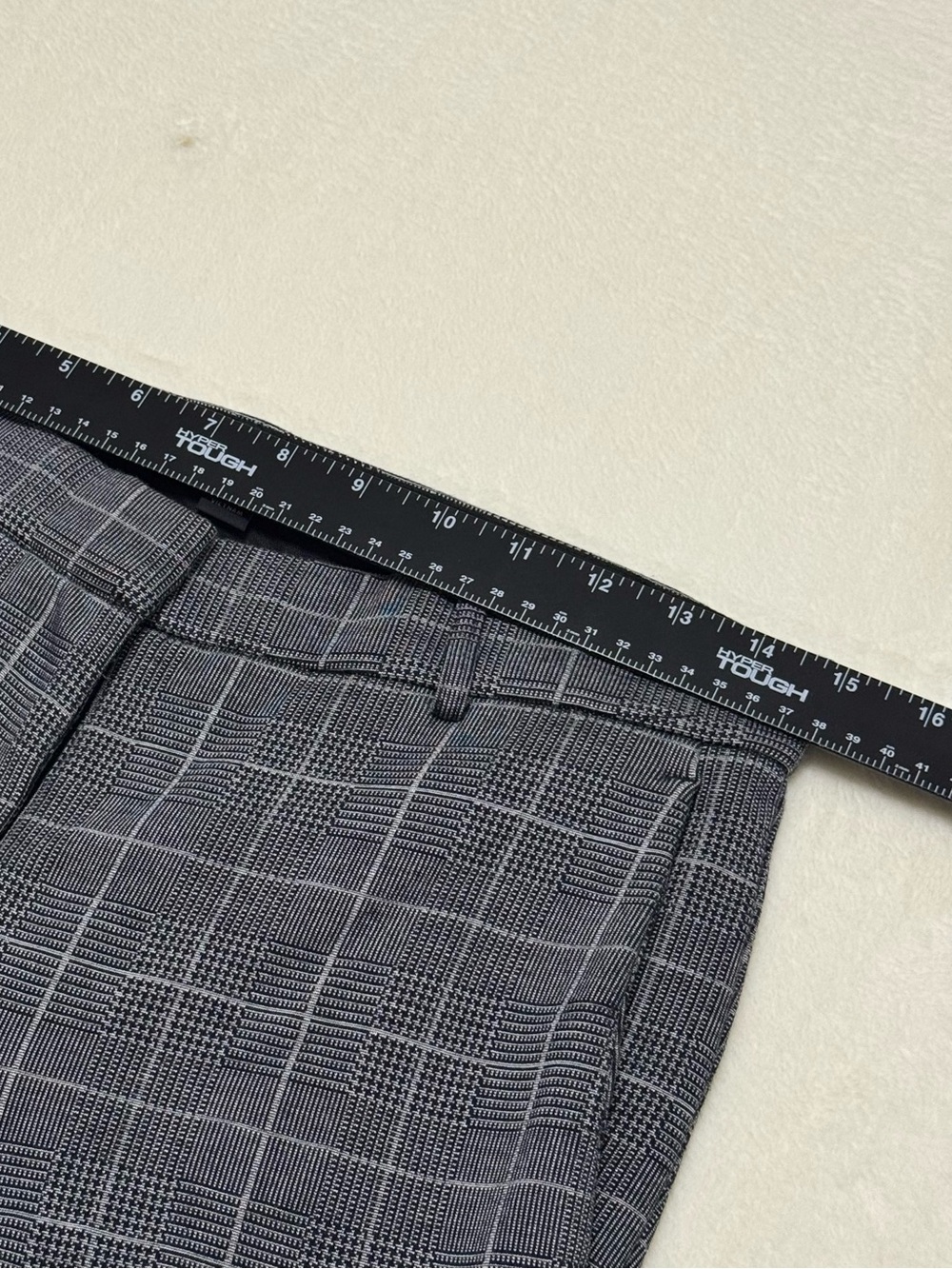 Ann Taylor Slim Leg Plaid Check Career Pant Work Size 0 Full Length - Picture 5 of 6